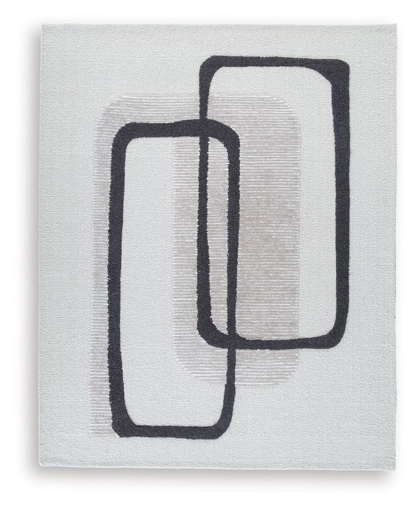 Davismour - 8' x 10' Rug - Ivory / Taupe / Charcoal
