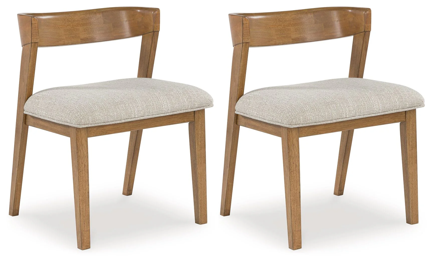 Kristiland - Dining Upholstered Side Chair - Gray / Light Brown