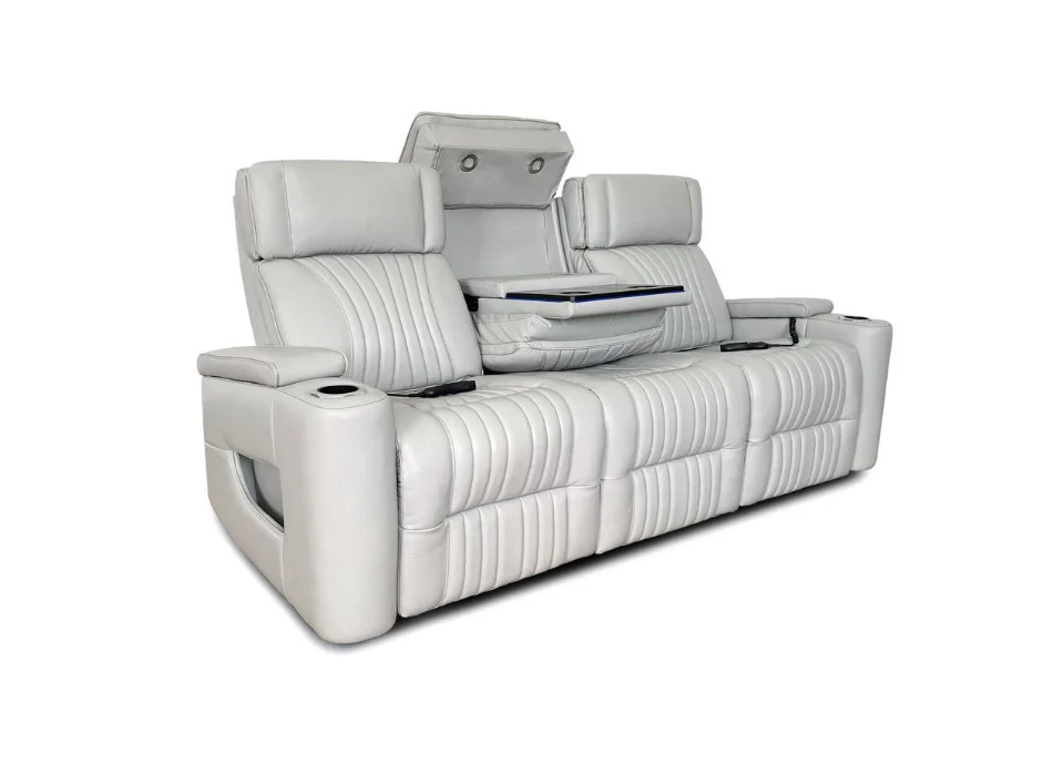 Livorno Silver Power Reclining Sofa - Image 10