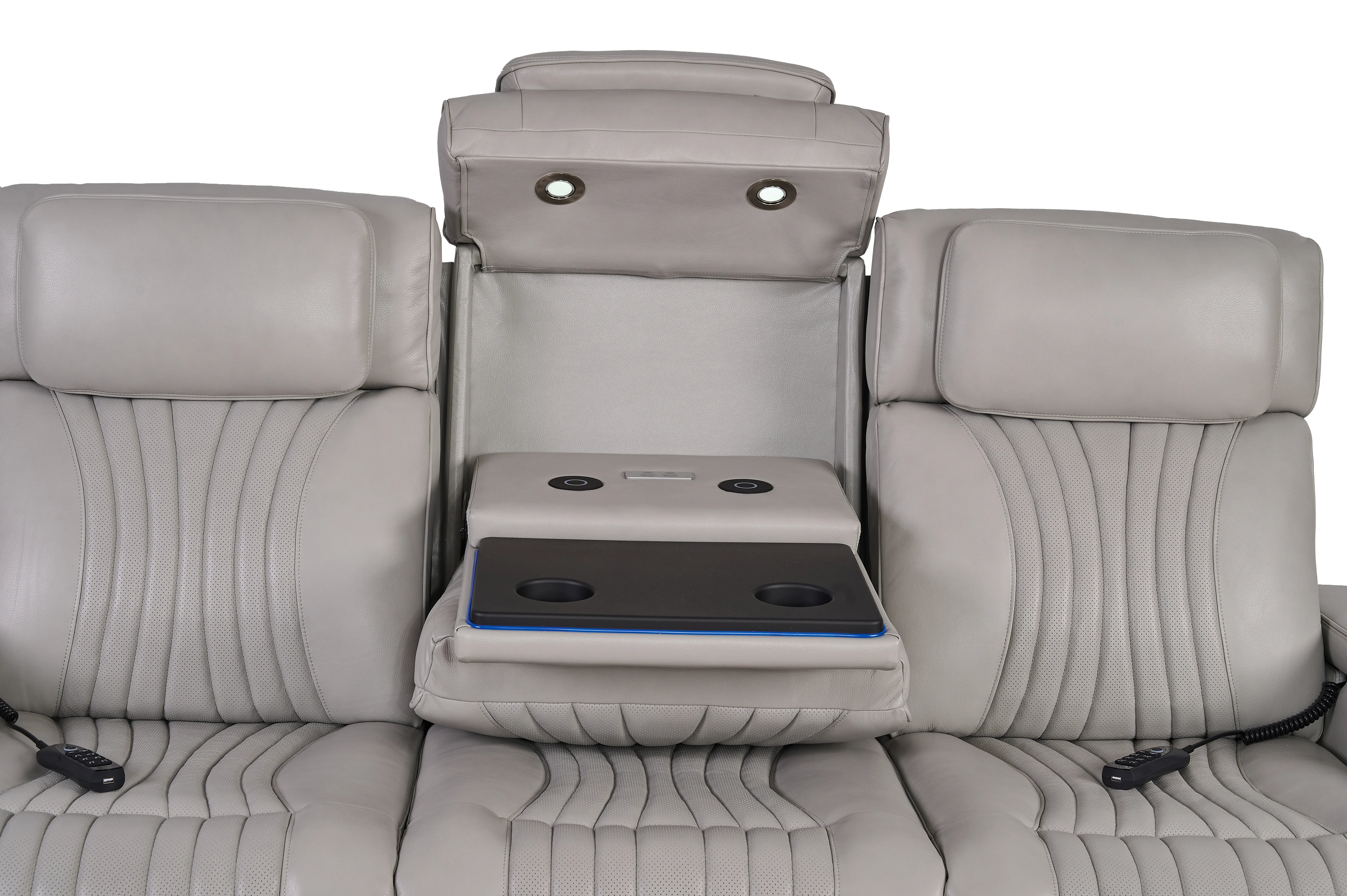 Livorno Silver Power Reclining Sofa - Image 13