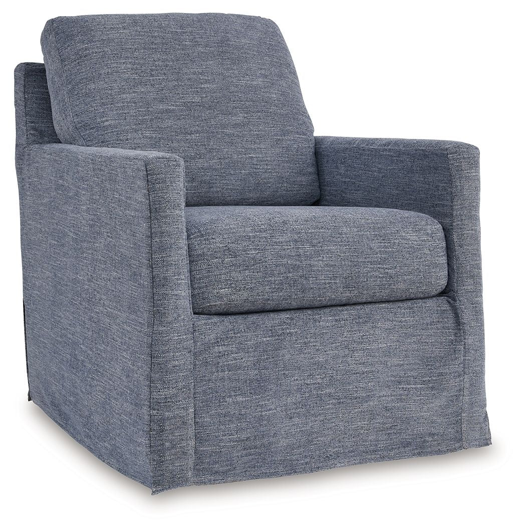 Nenana Next-gen Nuvella - Swivel Glider Accent Chair - Image 2