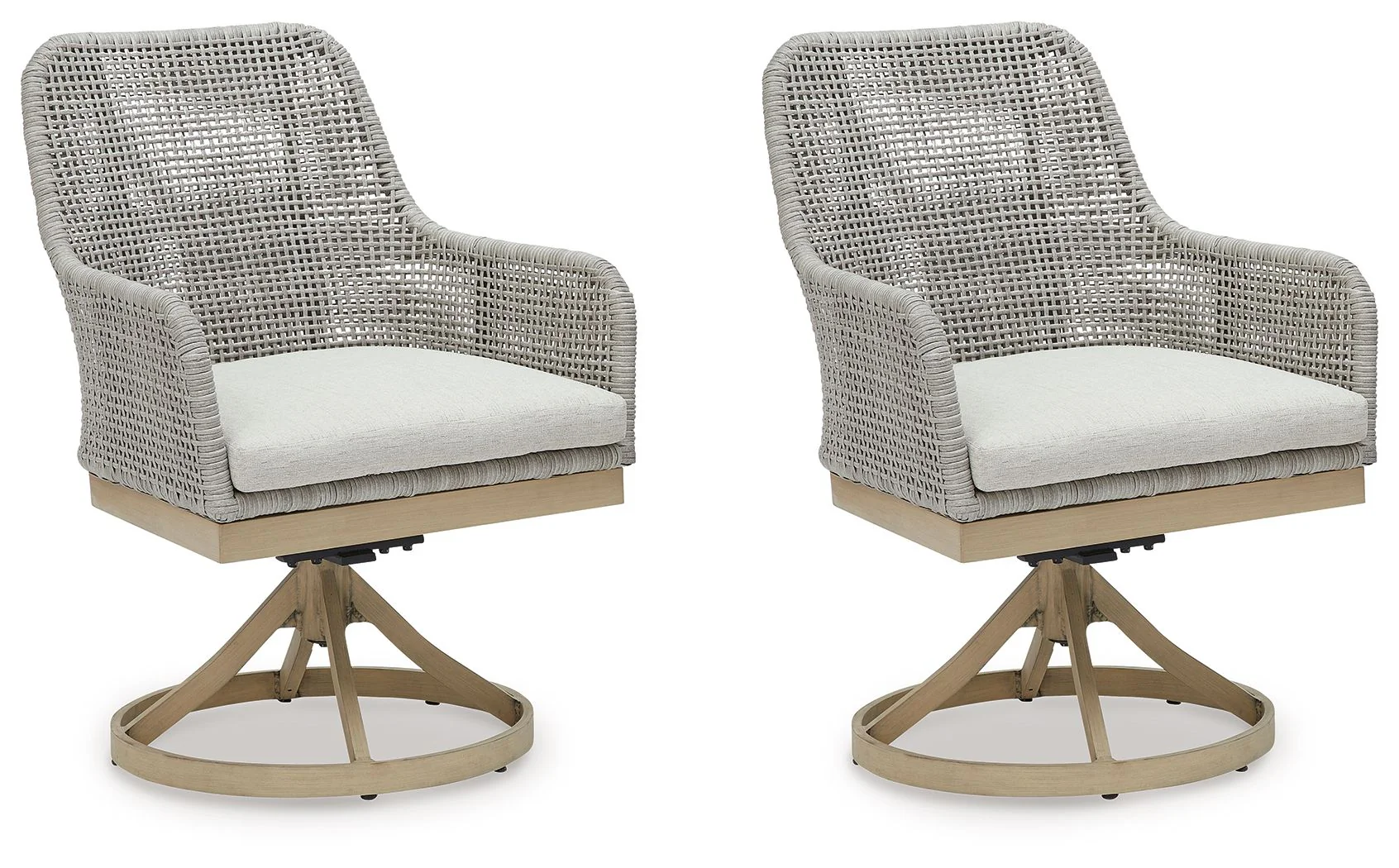 Seton Creek - Swivel Chair With Cushion - Gray